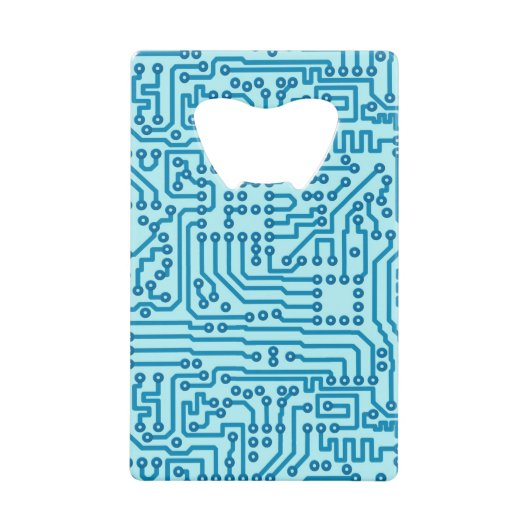 Elektronische digitale circuitkaart creditkaart flessenopener (Voorkant)