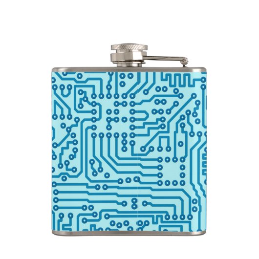 Elektronische digitale circuitkaart heupfles (Achterkant)