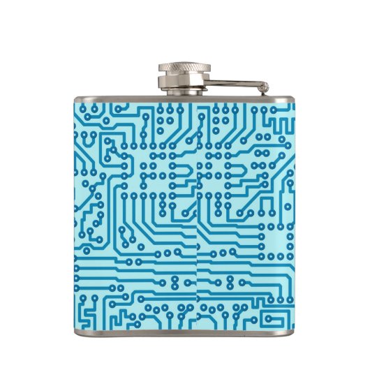 Elektronische digitale circuitkaart heupfles (Achterkant)