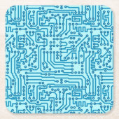 Elektronische digitale circuitkaart kartonnen onderzetters (Voorkant)