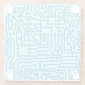 Elektronische digitale printplaat glazen onderzetter (Achterkant)