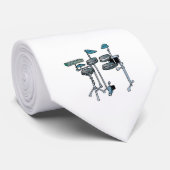 elektronische drumstel stropdas (Opgerold)