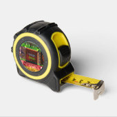 Elektronische Gedrukte Circuit Kleurrijke Geek Aan Rolmaat (Hoek)