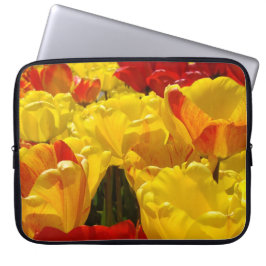Elektronische hoezen Gele Tulp Bloemen op maat