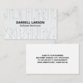 Elektronische knooppunten | stroomkring visitekaartje (Voorkant / Achterkant)