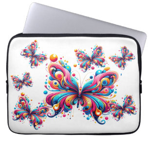 Elektronische, Laptoptas - Geometrische Vlinders Laptop Sleeve