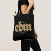 Elektronische lichaamsmuziek EBM-belettering V2 Tote Bag (Dichtbij)
