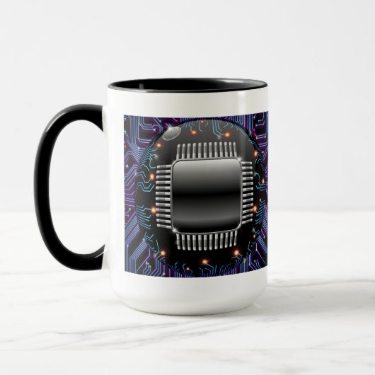 Elektronische Mok voor een motorcircuit (Links)