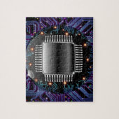 Elektronische Motherboard Circuit Puzzle Legpuzzel (Verticaal)