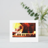 Elektronische muziek briefkaart (Staand voorkant)