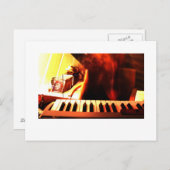 Elektronische muziek briefkaart (Voorkant / Achterkant)