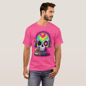 Elektronische muziek Dj Skull Edm Rave T-shirt (Voorkant volledig)