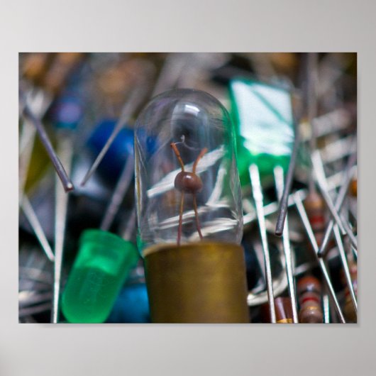 Elektronische onderdelen Jumble Poster (Voorkant)