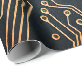 Elektronische onderdelen, sluiten van een computer cadeaupapier (Rol Hoek)