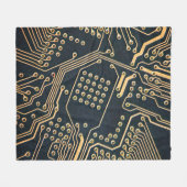 Elektronische onderdelen, sluiten van een computer fleece deken (Voorkant (Horizontaal))