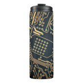 Elektronische onderdelen, sluiten van een computer thermosbeker (Voorkant)