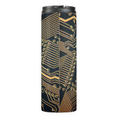 Elektronische onderdelen, sluiten van een computer thermosbeker (Achterkant)