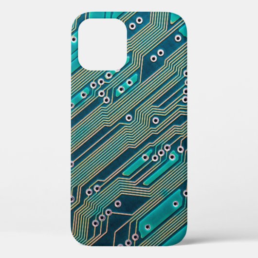 Elektronische printplaat dicht bij de achtergrond, Case-Mate iPhone case (Achterkant)