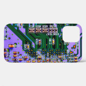 Elektronische printplaat dicht bij de achtergrond, Case-Mate iPhone case (Achterkant (horizontaal))