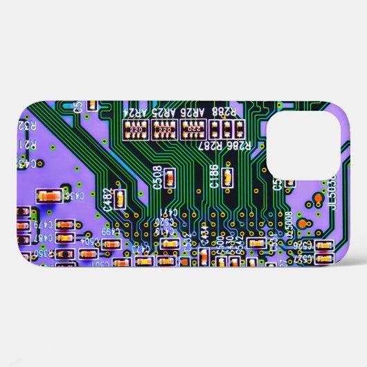 Elektronische printplaat dicht bij de achtergrond, Case-Mate iPhone case (Achterkant (horizontaal))