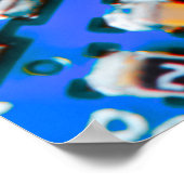 Elektronische printplaat dicht bij de achtergrond, poster (Hoek)