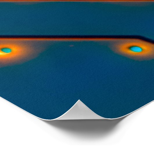 Elektronische printplaat dicht bij de achtergrond, poster (Hoek)