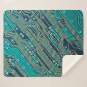 Elektronische printplaat dicht bij de achtergrond, sherpa deken (Voorkant (horizontaal))