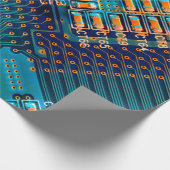 Elektronische printplaat sluiten. computer, semico cadeaupapier (Hoek)