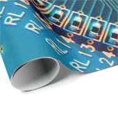 Elektronische printplaat sluiten. computer, semico cadeaupapier (Rol Hoek)