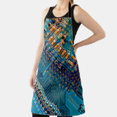 Elektronische printplaat sluiten. computer, semico schort (Insitu)