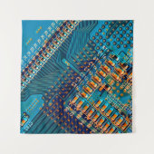 Elektronische printplaat sluiten. computer, semico wandkleed (Voorkant (horizontaal))