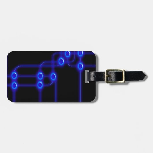 elektronische reisprintplaat bagagelabel (Voorkant horizontaal)