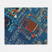 Elektronische schakeling dicht bij elkaar. Elektro Fleece Deken (Voorkant (Horizontaal))