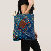 Elektronische schakeling dicht bij elkaar. Elektro Tote Bag (Dichtbij)