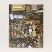 Elektronische schakeling van een radiozender uit 1 legpuzzel (Verticaal)