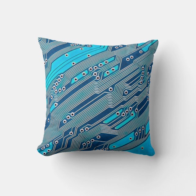 Elektronische schakelingen dicht bij elkaar, circu kussen (Voorkant)