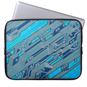 Elektronische schakelingen dicht bij elkaar, circu laptop sleeve