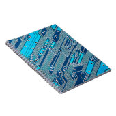 Elektronische schakelingen dicht bij elkaar, circu notitieboek (Rechterzijde)