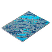 Elektronische schakelingen dicht bij elkaar, circu notitieboek (Linkerzijde)