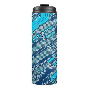 Elektronische schakelingen dicht bij elkaar, circu thermosbeker