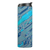 Elektronische schakelingen dicht bij elkaar, circu thermosbeker (Gedraaid links)