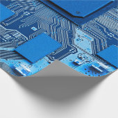 Elektronische schakelingen sluiten. circuit,plaat, cadeaupapier (Hoek)