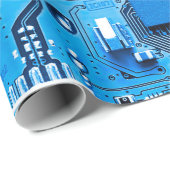 Elektronische schakelingen sluiten. circuit,plaat, cadeaupapier (Rol Hoek)