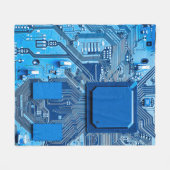 Elektronische schakelingen sluiten. circuit,plaat, fleece deken (Voorkant (Horizontaal))