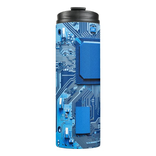 Elektronische schakelingen sluiten. circuit,plaat, thermosbeker (Voorkant)