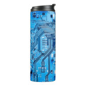 Elektronische schakelingen sluiten. circuit,plaat, thermosbeker (Gedraaid links)