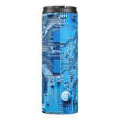 Elektronische schakelingen sluiten. circuit,plaat, thermosbeker (Achterkant)