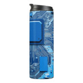 Elektronische schakelingen sluiten. circuit,plaat, thermosbeker (Geroteerd rechts)