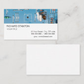 Elektronische schakelkaart visitekaartje (Voorkant / Achterkant)