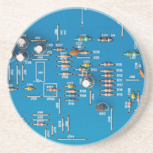 Elektronische schakelkaart zandsteen onderzetter